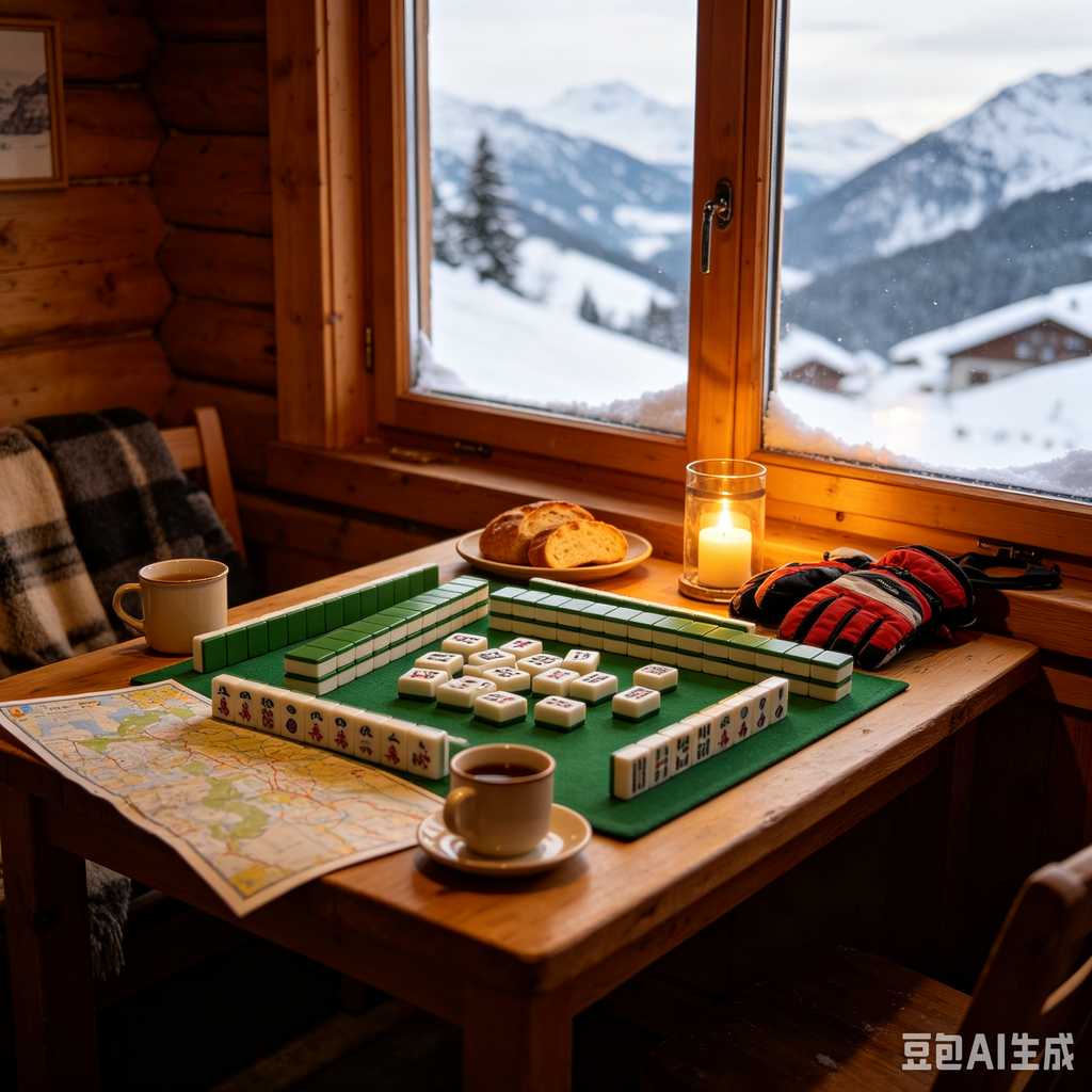 vintage style mahjong set