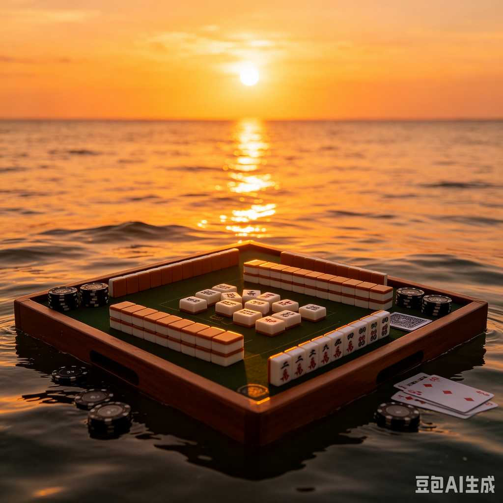 flat print mahjong set